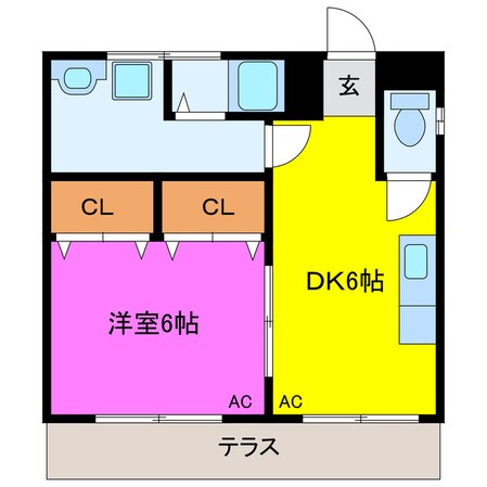 スカイＭＭⅡの物件間取画像